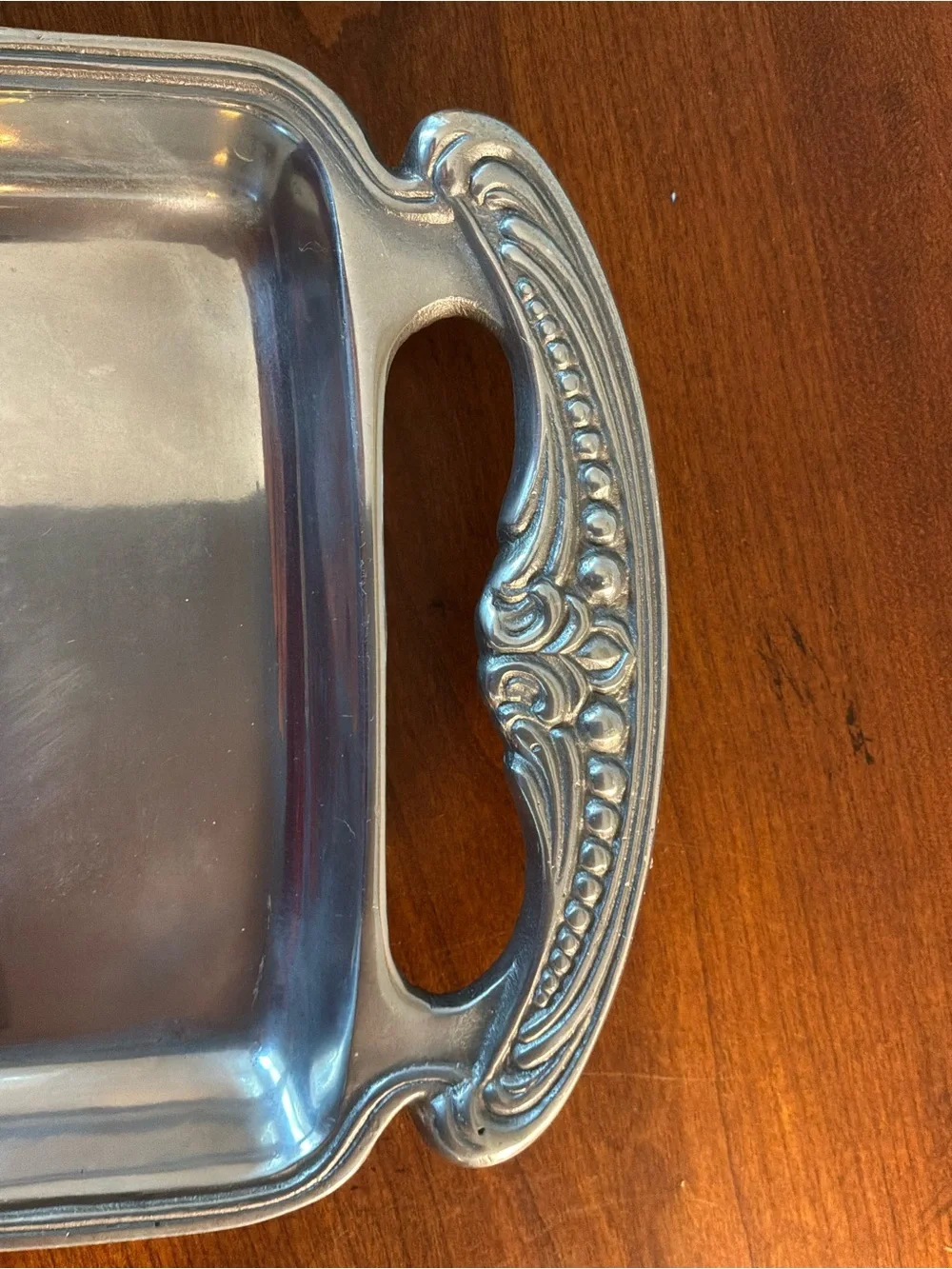 Vintage Wilton Armetale “Juan Vela” Rectangular pewter Metal Vanity Tray